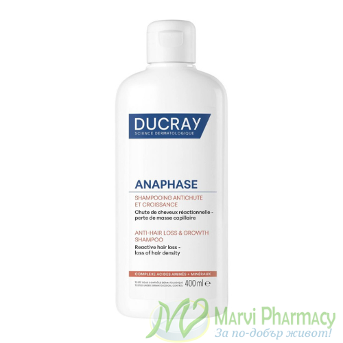 Ducray Anaphase Anti-Hair Loss Growth шампоан против загуба на коса и растеж, 400 мл