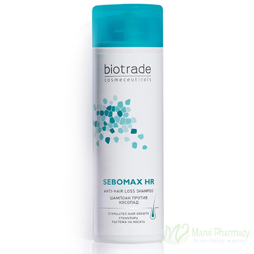 BIOTRADE SEBOMAX HR Шампоан против косопад и за растеж на косата 200мл