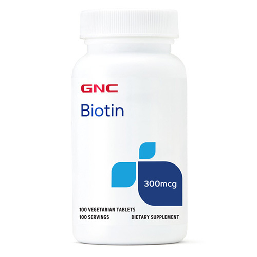 GNC Биотин за здрави коса и нокти 300 мкг, 100 табл.
